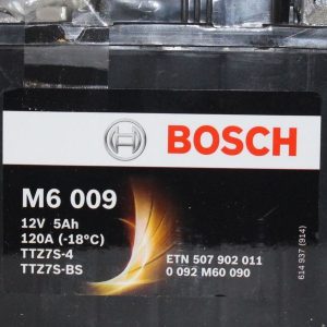 Μπαταρία μοτοσυκλέτας bosch ttz7s-bs M6009 με 120 αμπέρ εκκίνησης